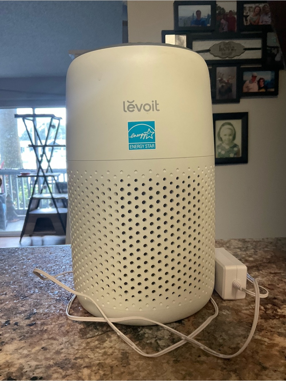 Levoit White Portable Air Purifier - Compact Home HEPA Cleaner